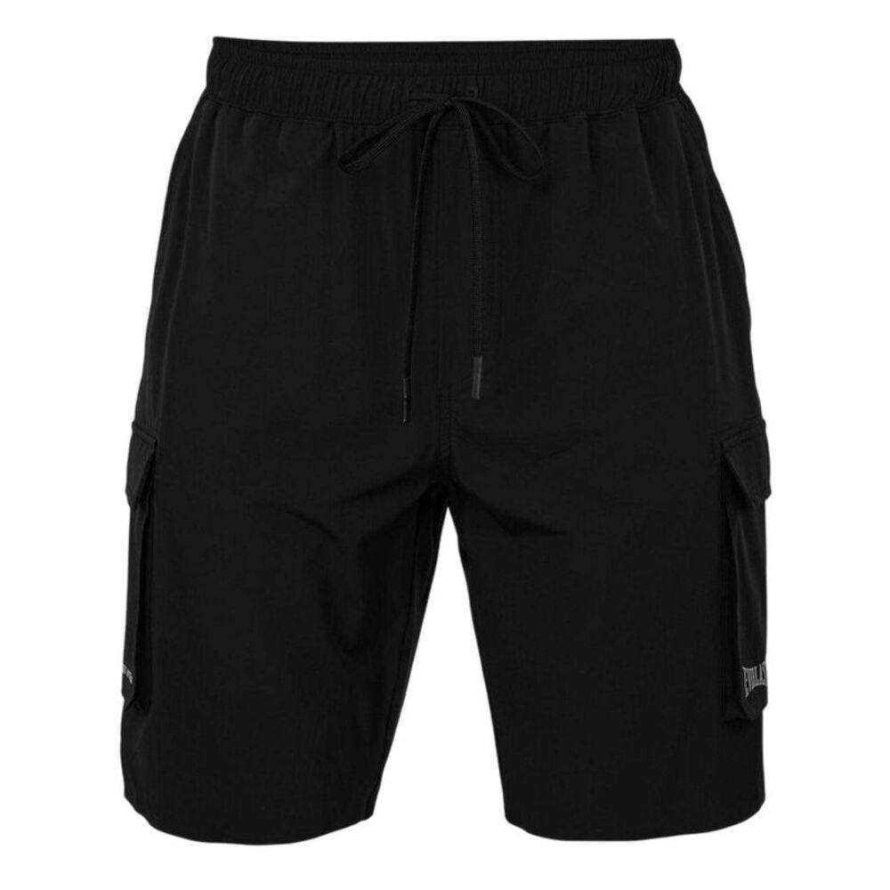 Everlast Mens Plain Cargo Shorts / Black